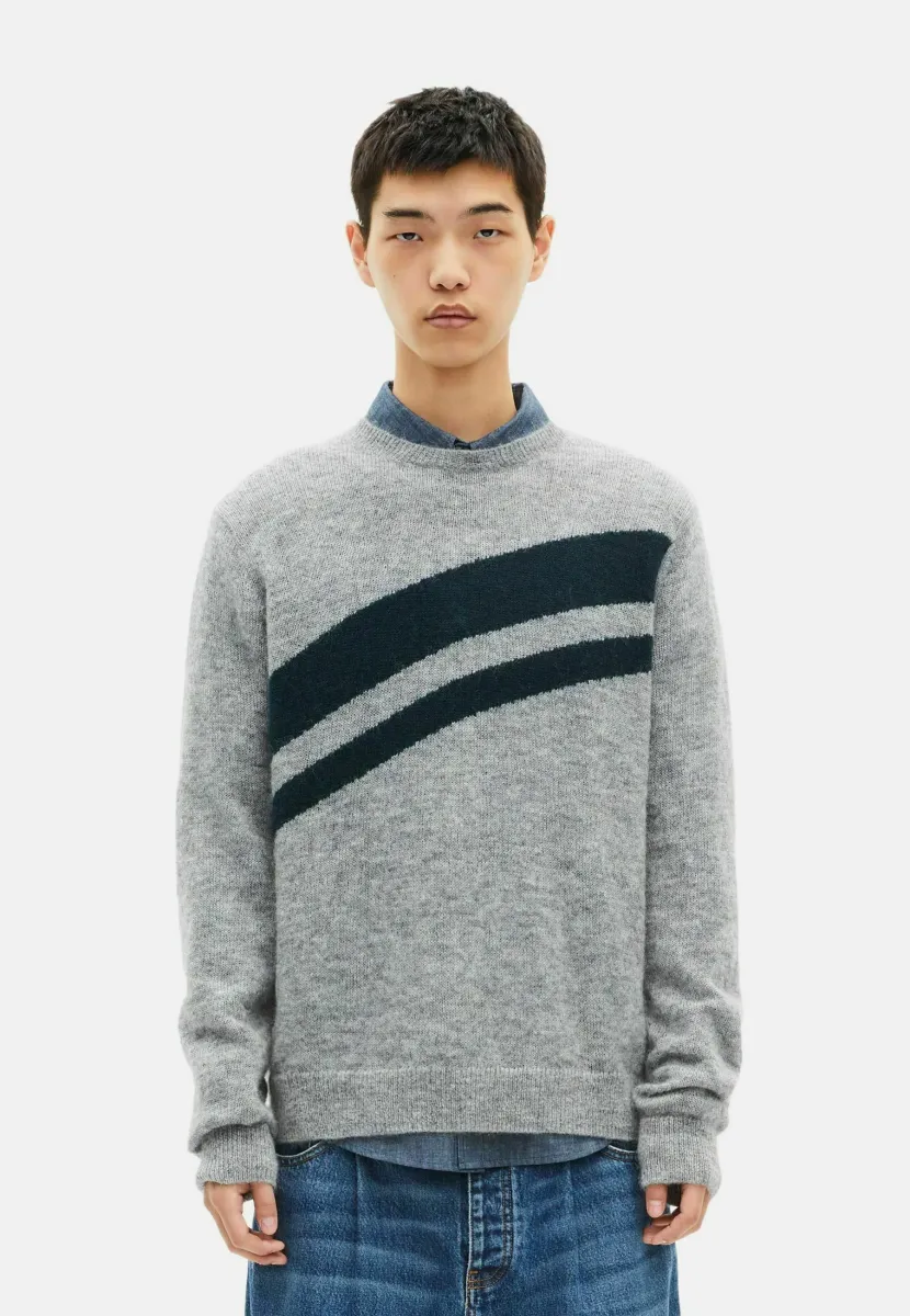 Strickpullover - middle grey