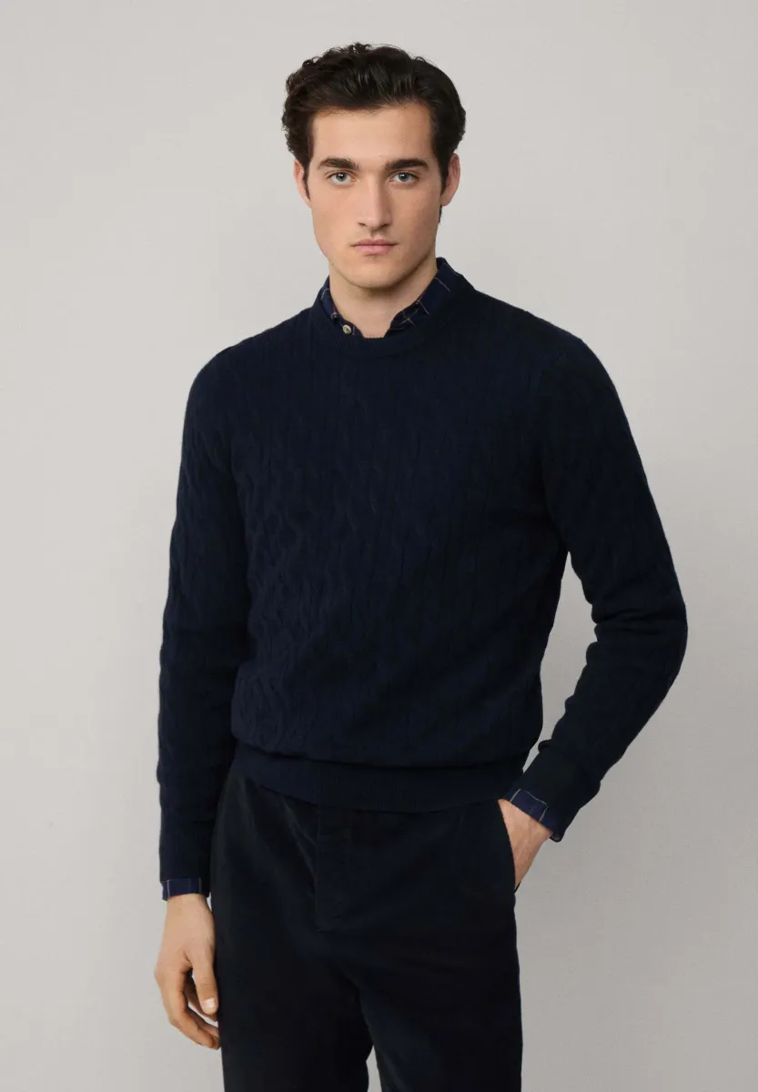 Strickpullover - midnight blue
