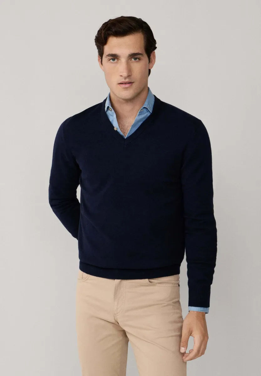 Strickpullover - midnight blue