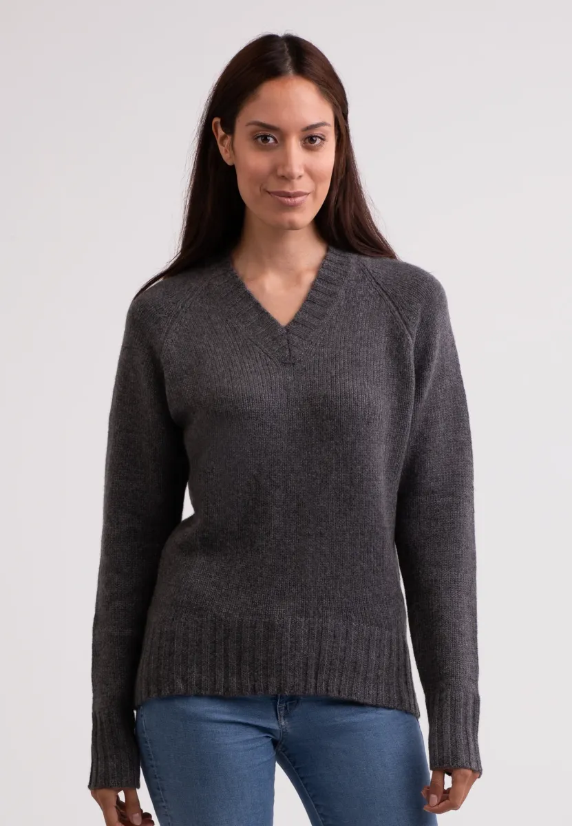 Strickpullover - mittel anthrazit