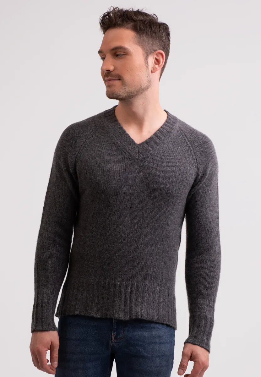 Strickpullover - mittel anthrazit