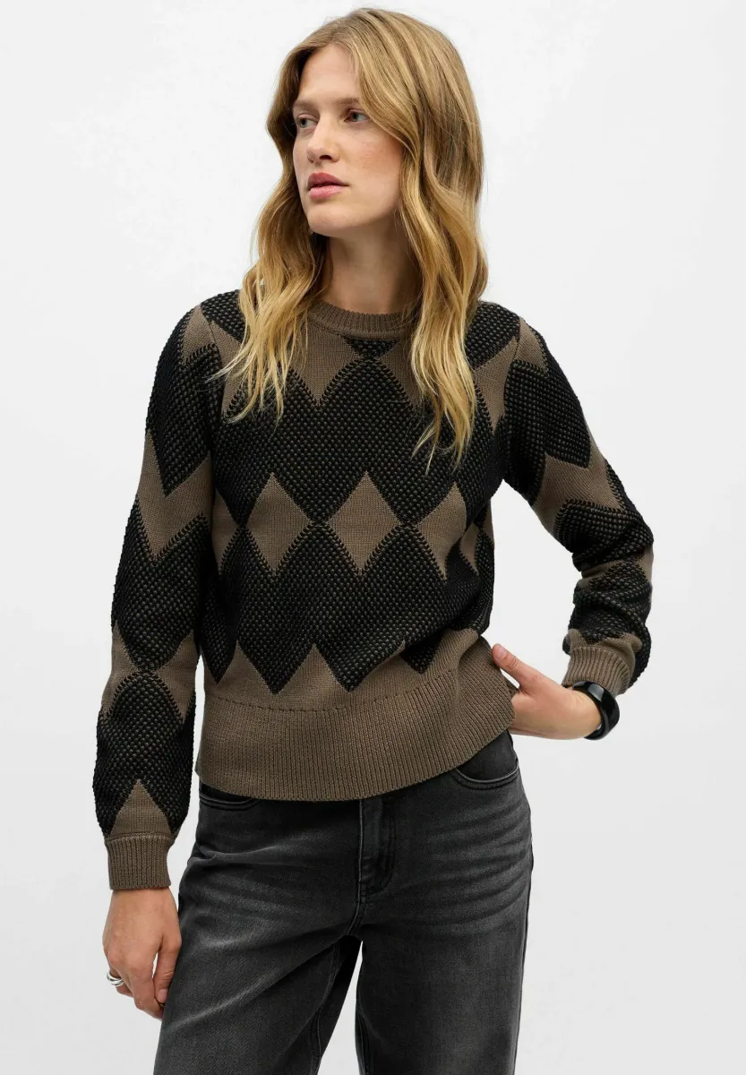 Strickpullover - morel