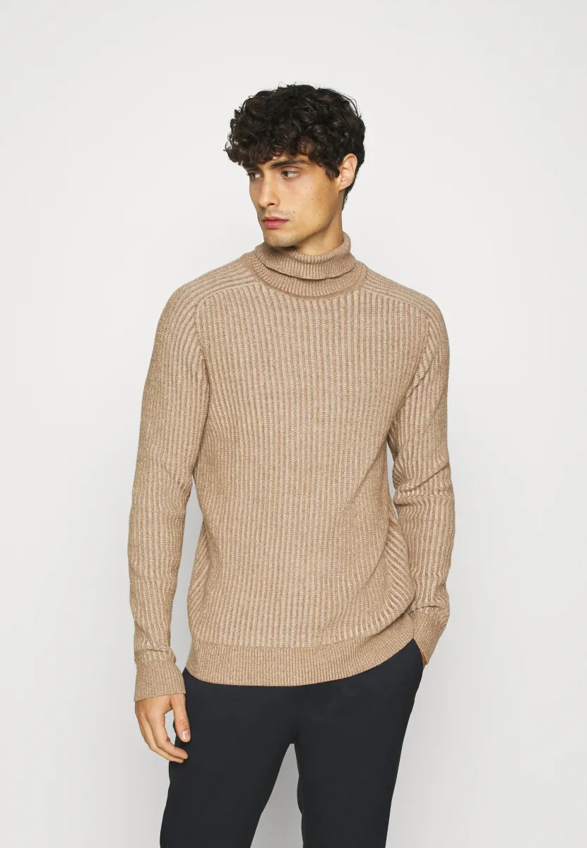 Strickpullover - mottled beige
