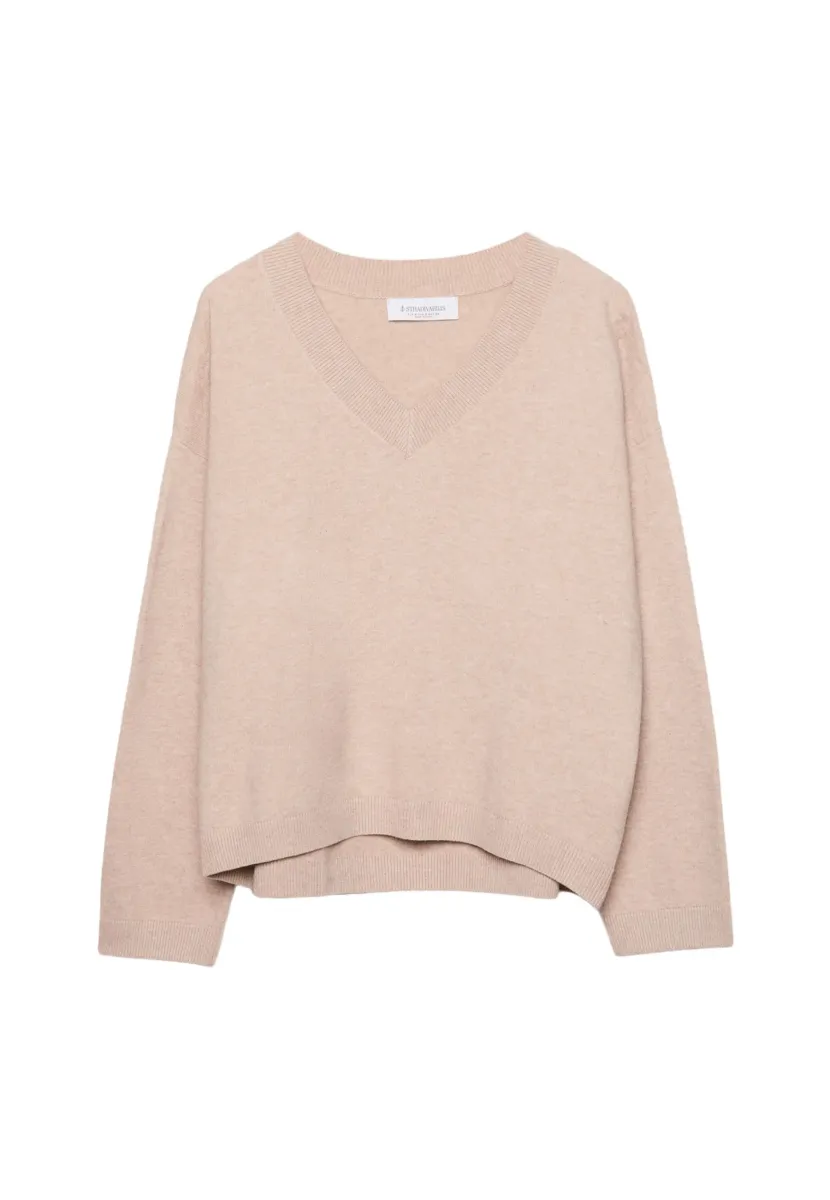 Strickpullover - mottled brown