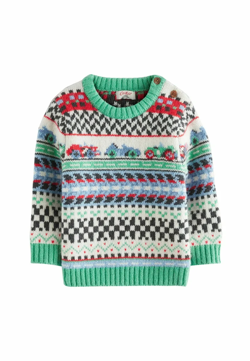 Strickpullover - multi fairisle pattern