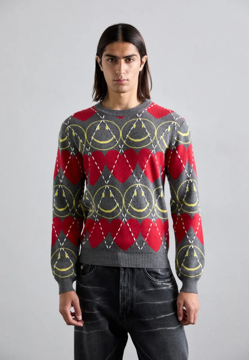 Strickpullover - multi grey