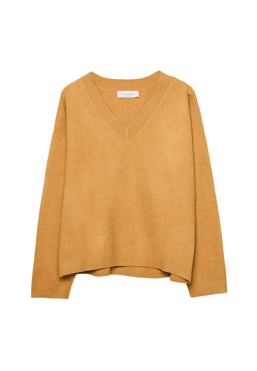Strickpullover - mustard yellow