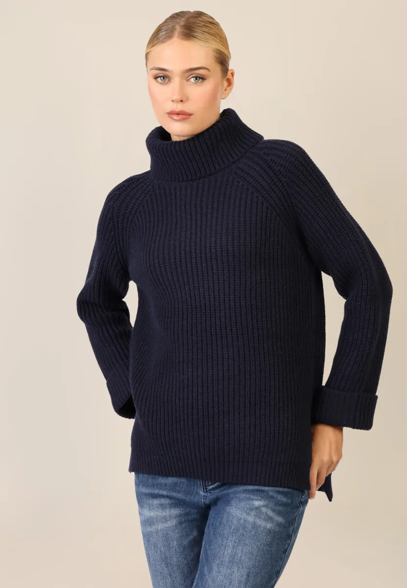 Strickpullover - nachtblau