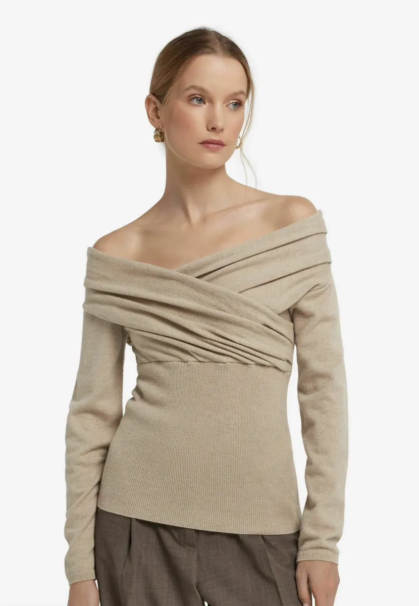 Strickpullover - natural