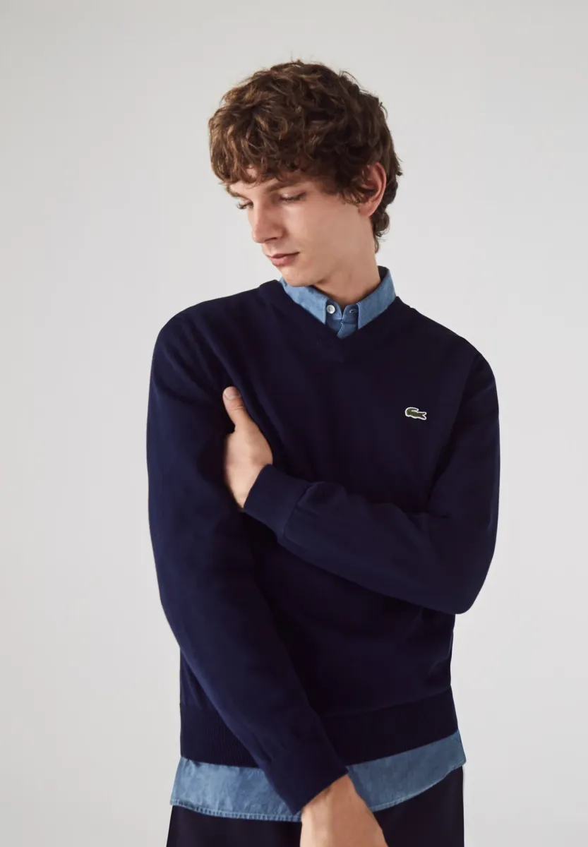Strickpullover - navy blau