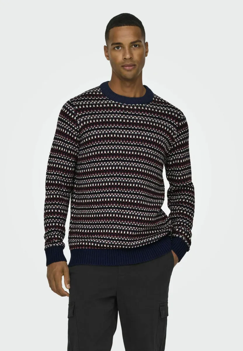Strickpullover - navy blazer