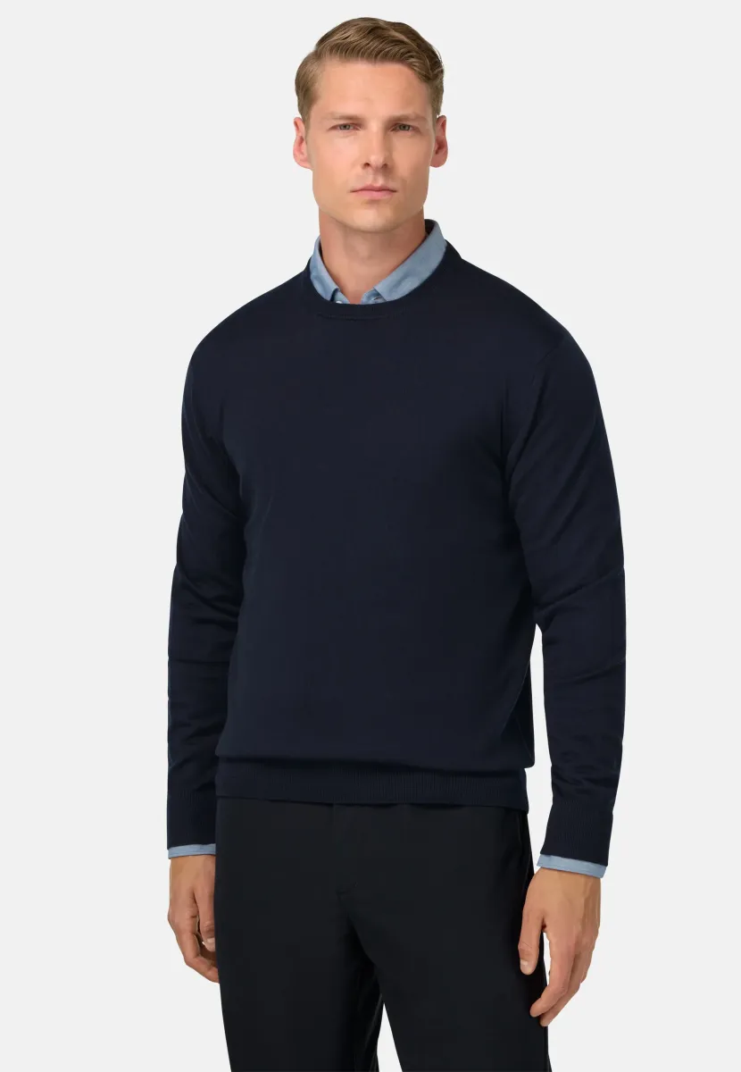 Strickpullover - navy blue