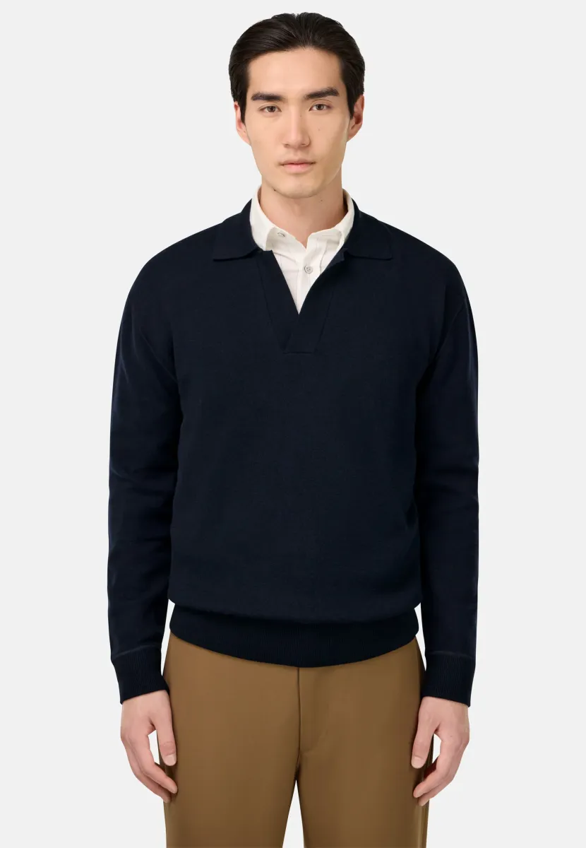 Strickpullover - navy blue
