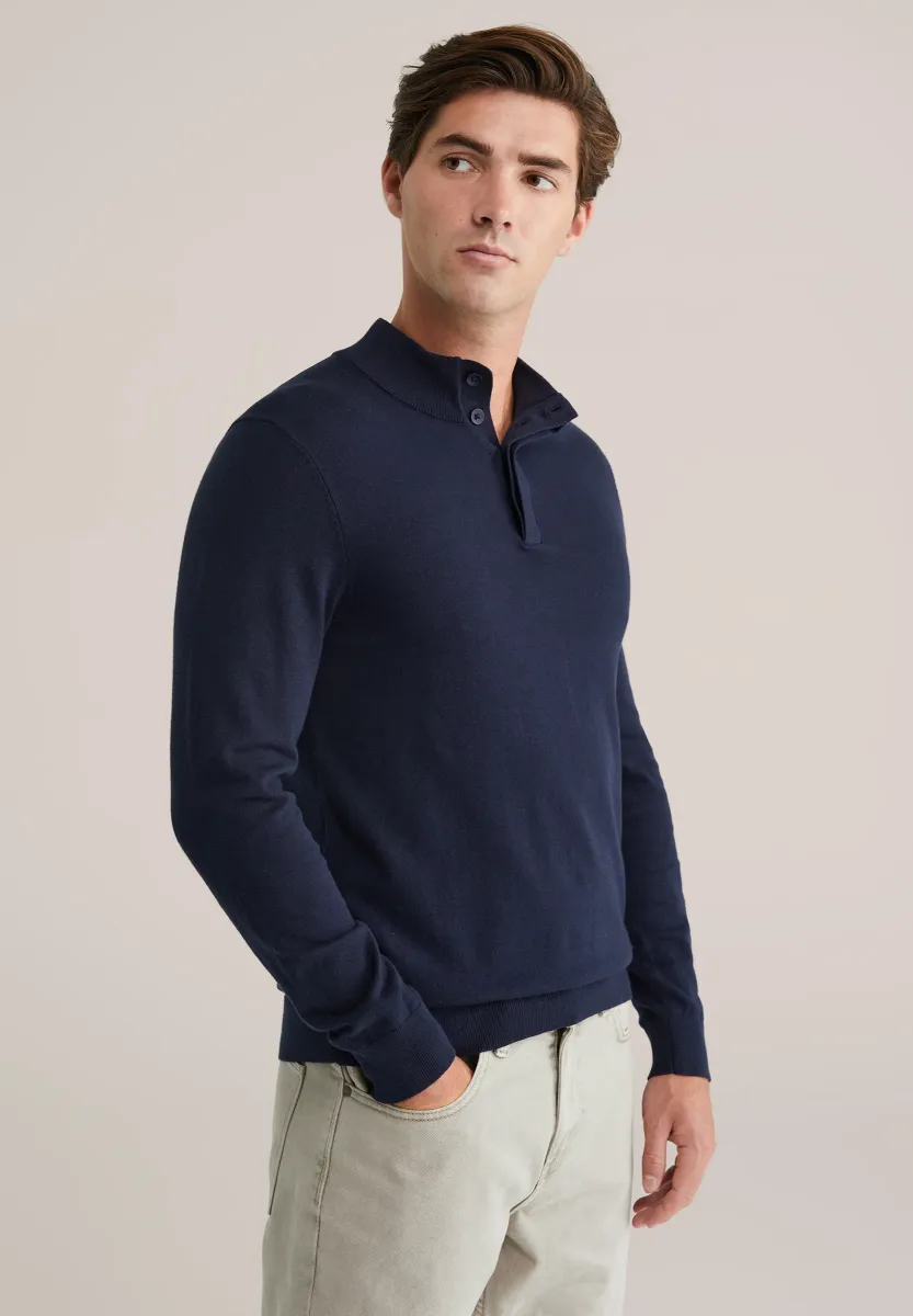 Strickpullover - navy blue