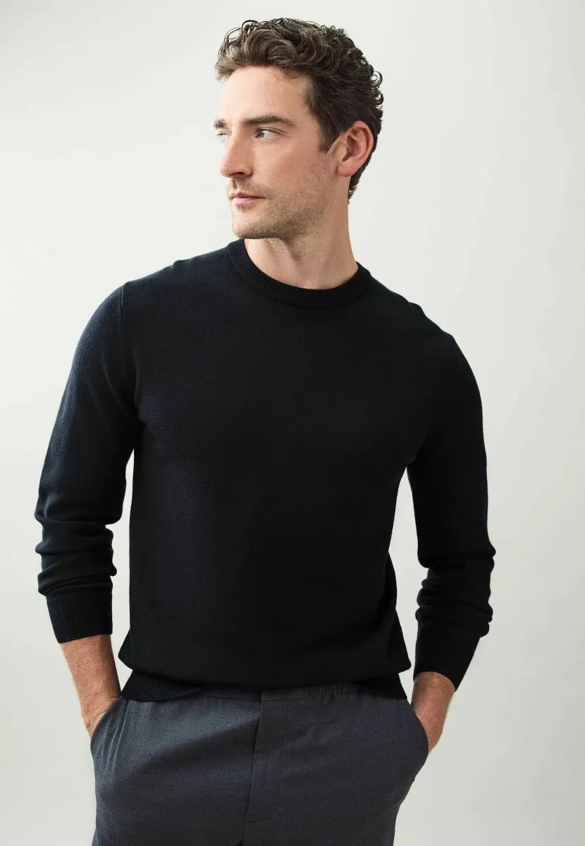 Strickpullover - navy blue