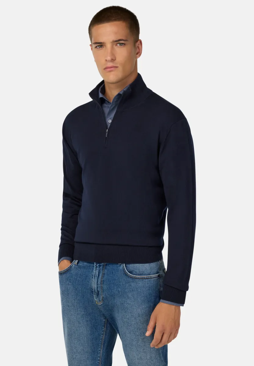 Strickpullover - navy blue
