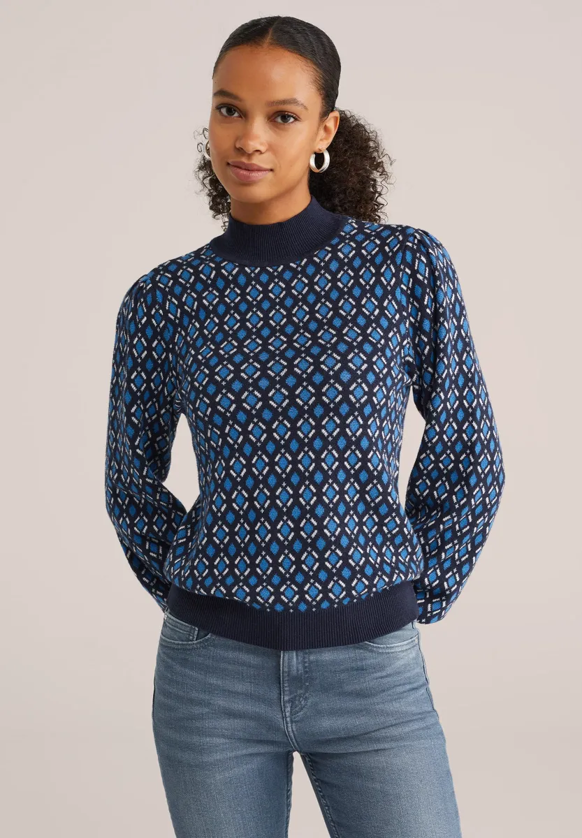 Strickpullover - navy blue