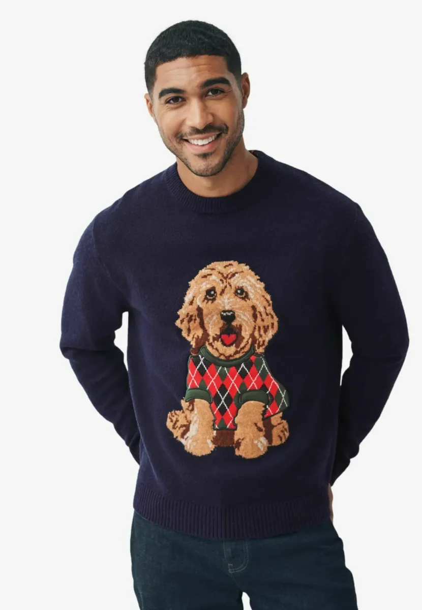 Strickpullover - navy blue