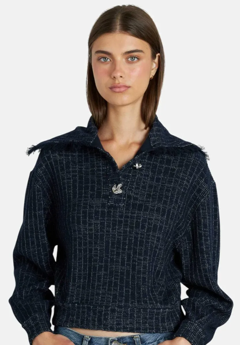 Strickpullover - navy blue