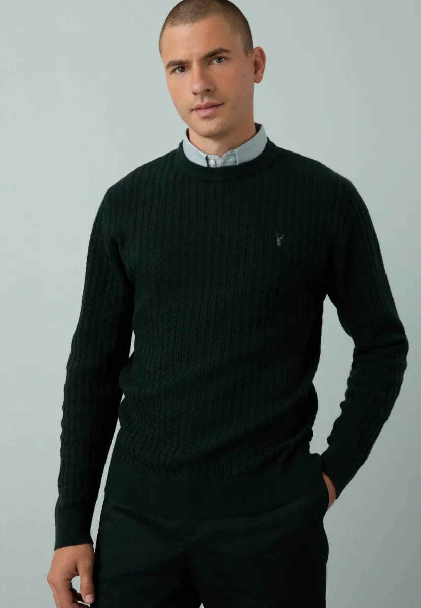 Strickpullover - navy blue