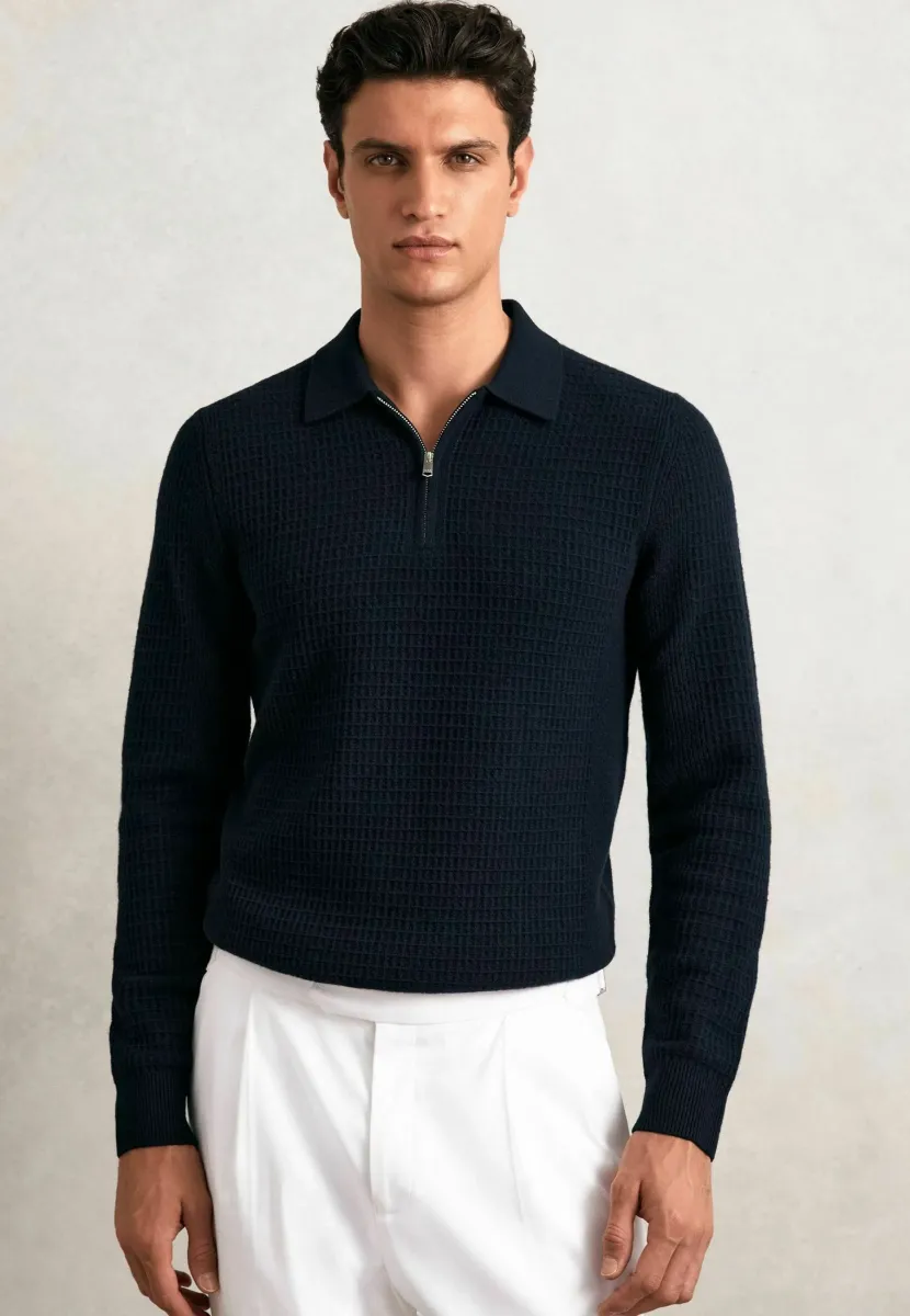 Strickpullover - navy
