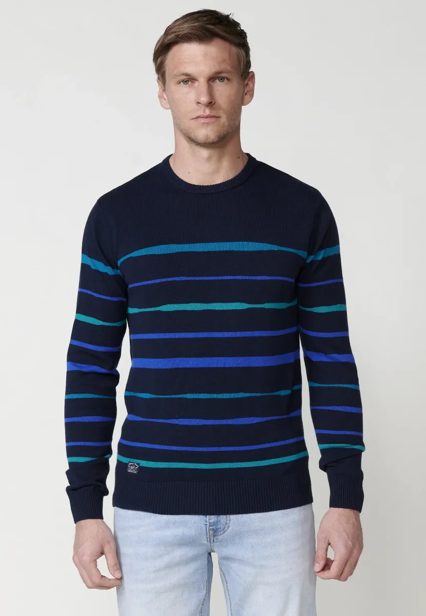 Strickpullover - navy