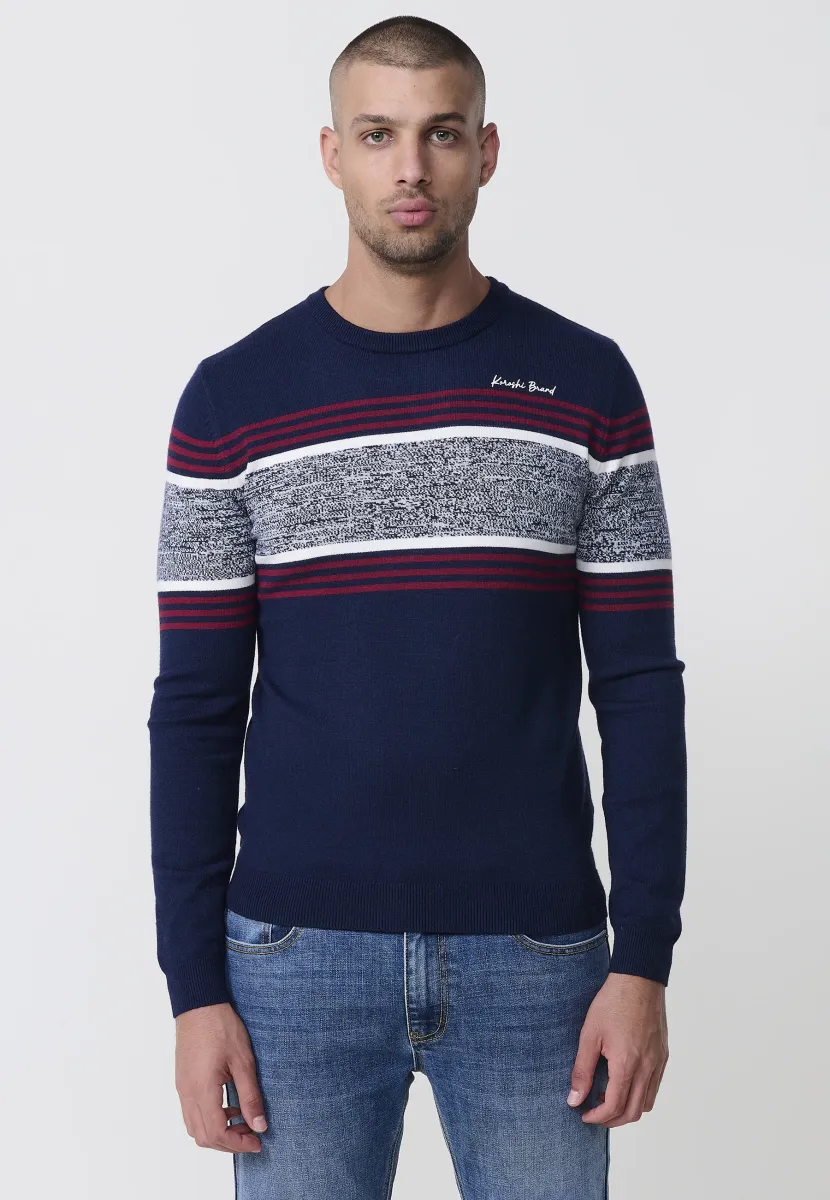 Strickpullover - navy