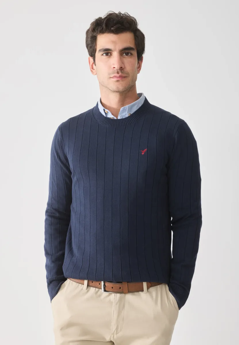 Strickpullover - navy