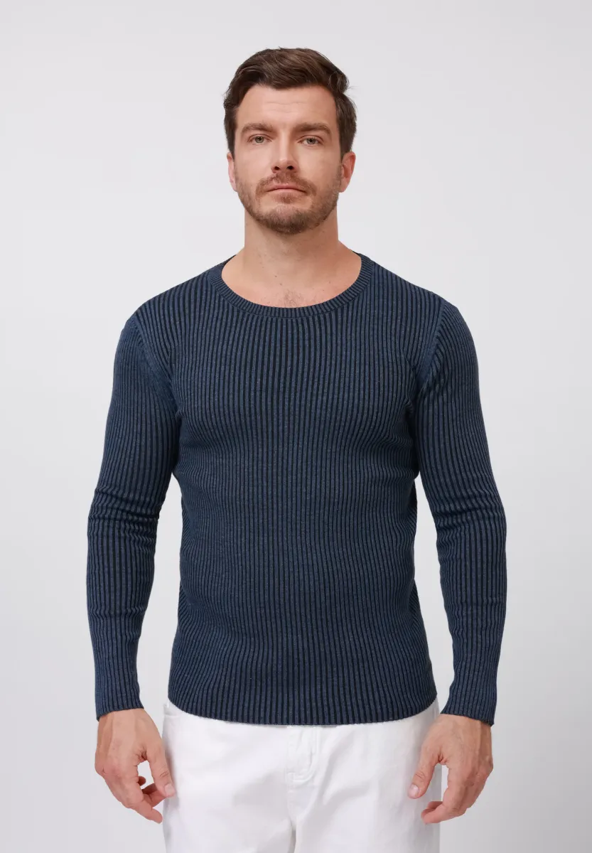 Strickpullover - navy