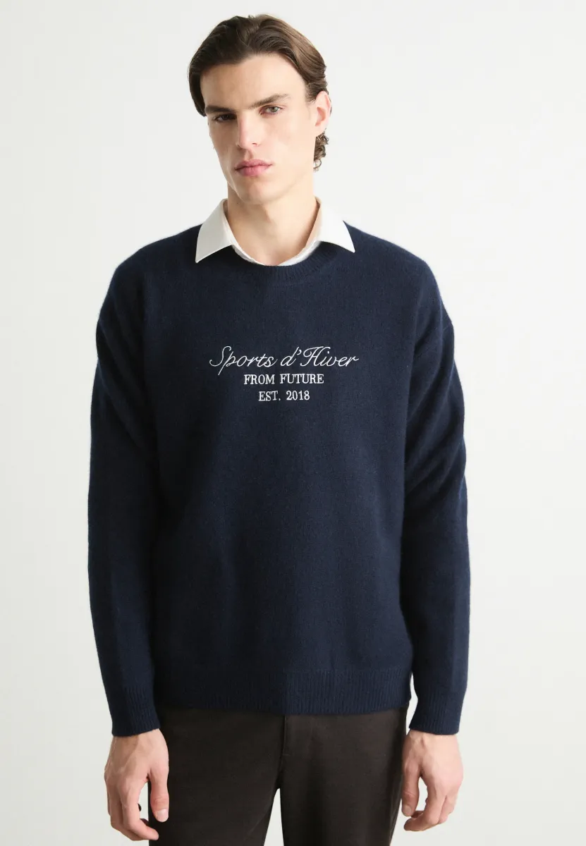 Strickpullover - navy