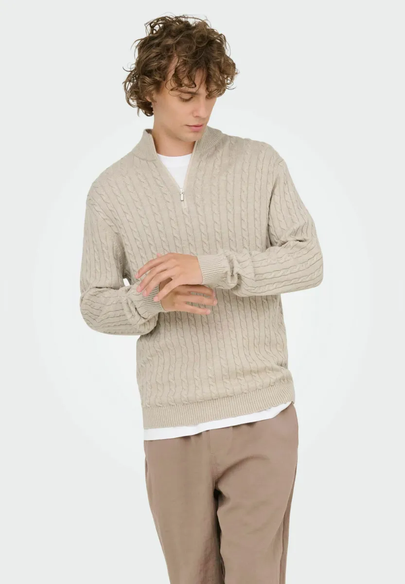 Strickpullover - oatmeal