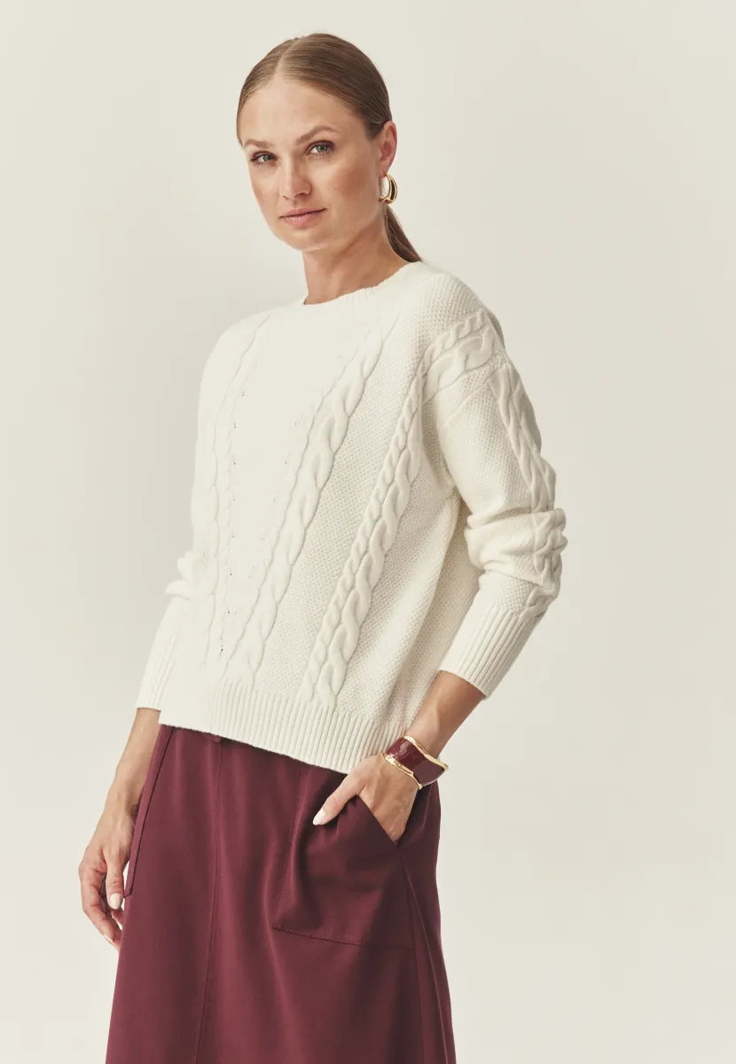 Strickpullover - off white