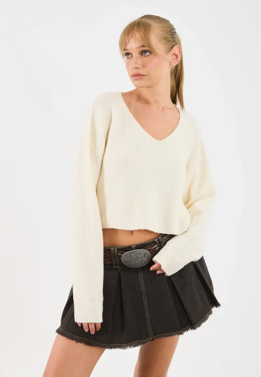 Strickpullover - off-white