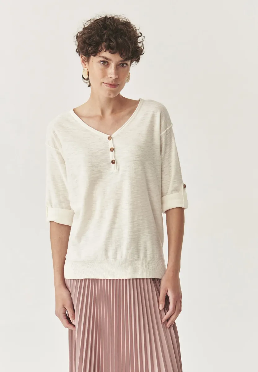 Strickpullover - off white