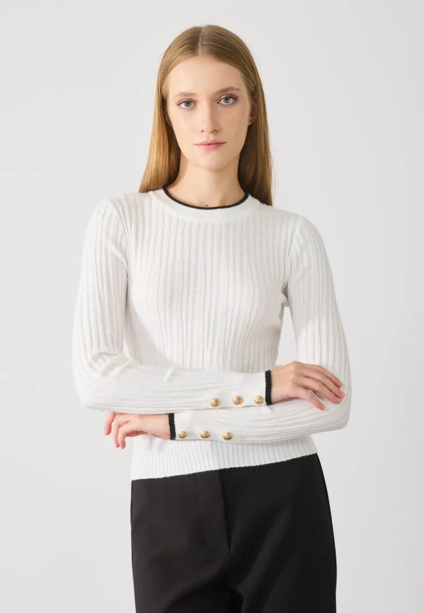 Strickpullover - off white