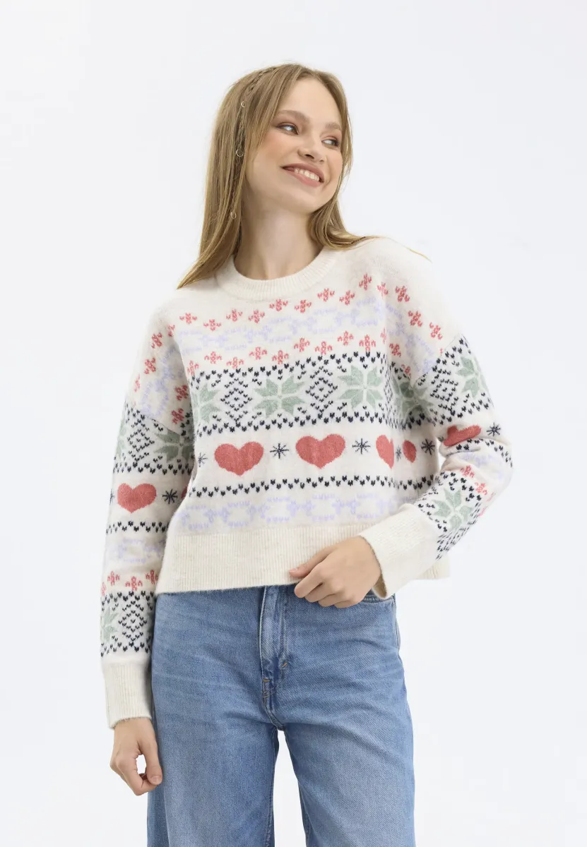 Strickpullover - off-white