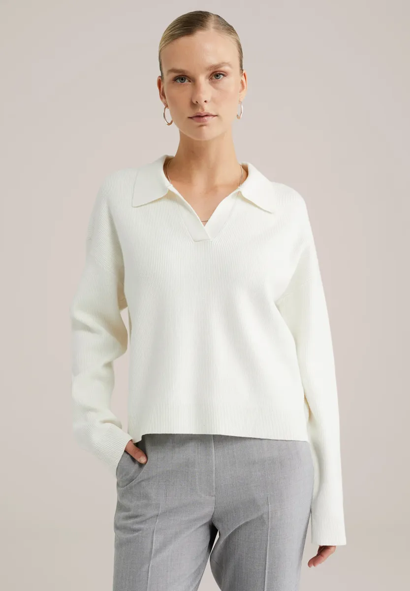 Strickpullover - offwhite