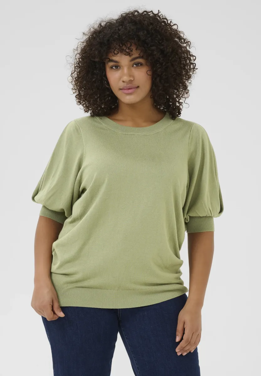 Strickpullover - oil green