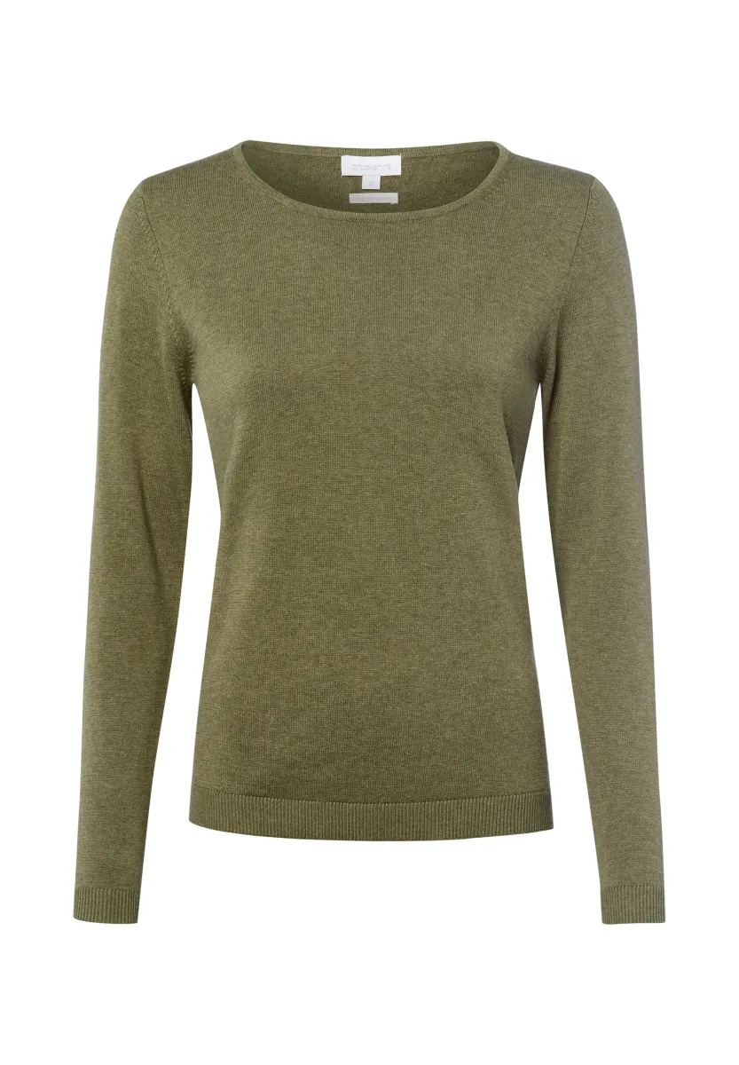 Strickpullover - oliv