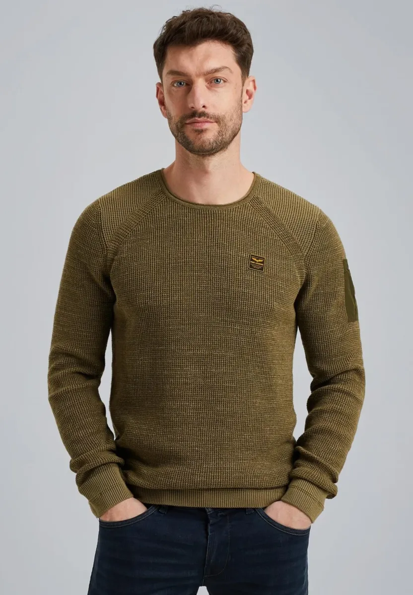 Strickpullover - olive night