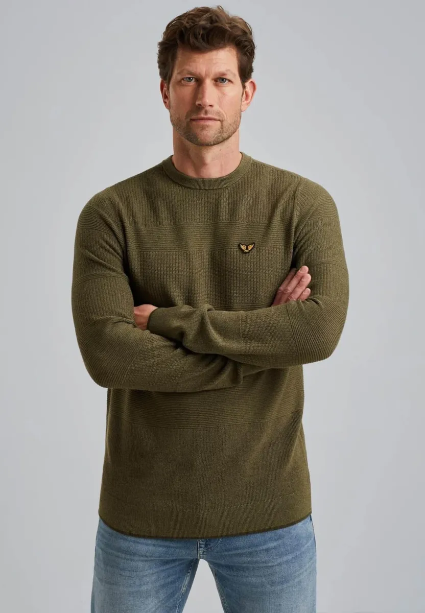 Strickpullover - olive night