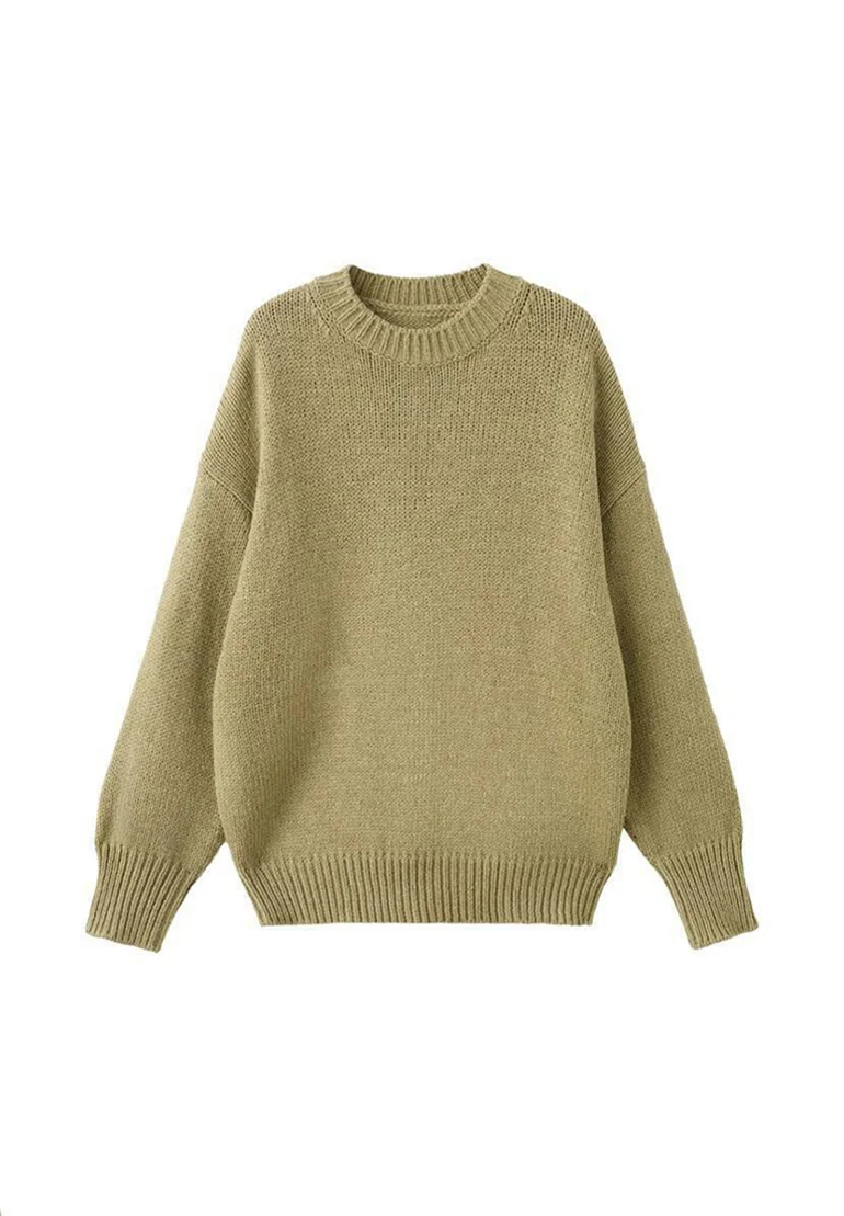 Strickpullover - olive