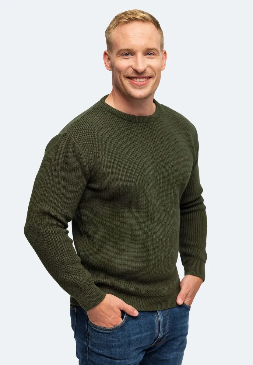 Strickpullover - olive