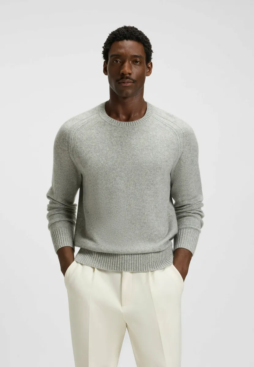 Strickpullover - open grey twelve