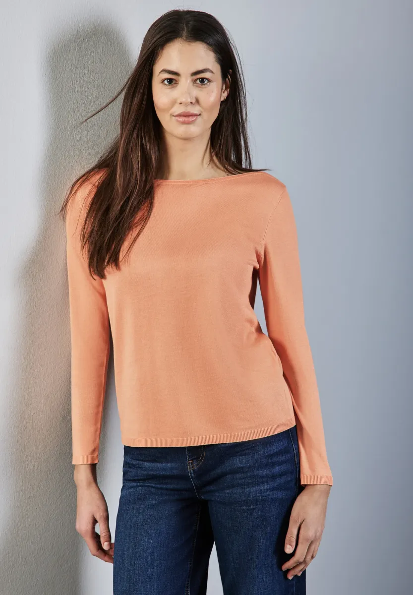 Strickpullover - orange