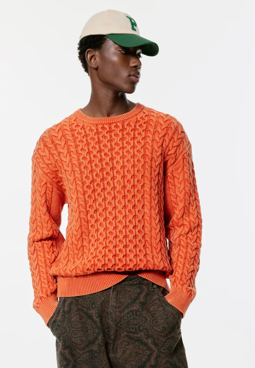Strickpullover - orange