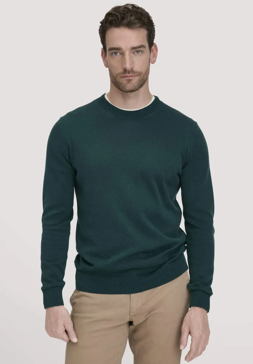 Strickpullover - petrolgrün