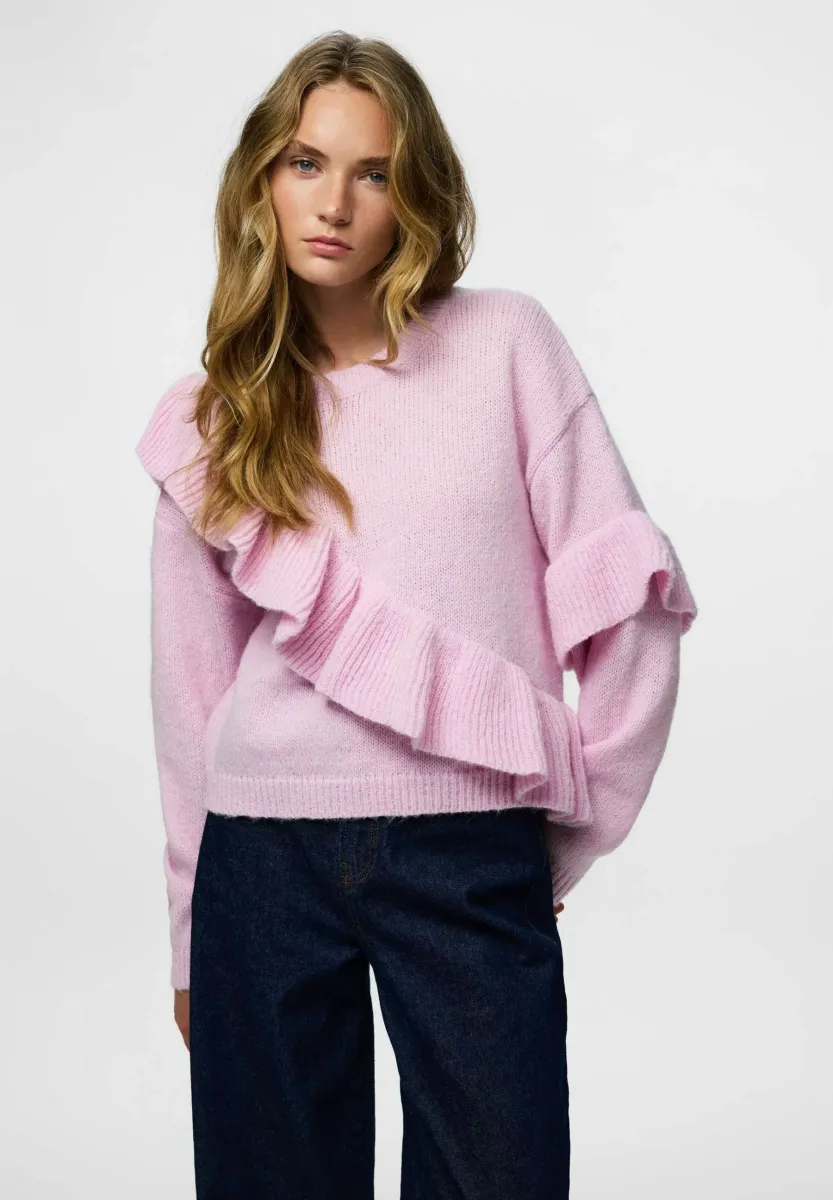 Strickpullover - pink tulle