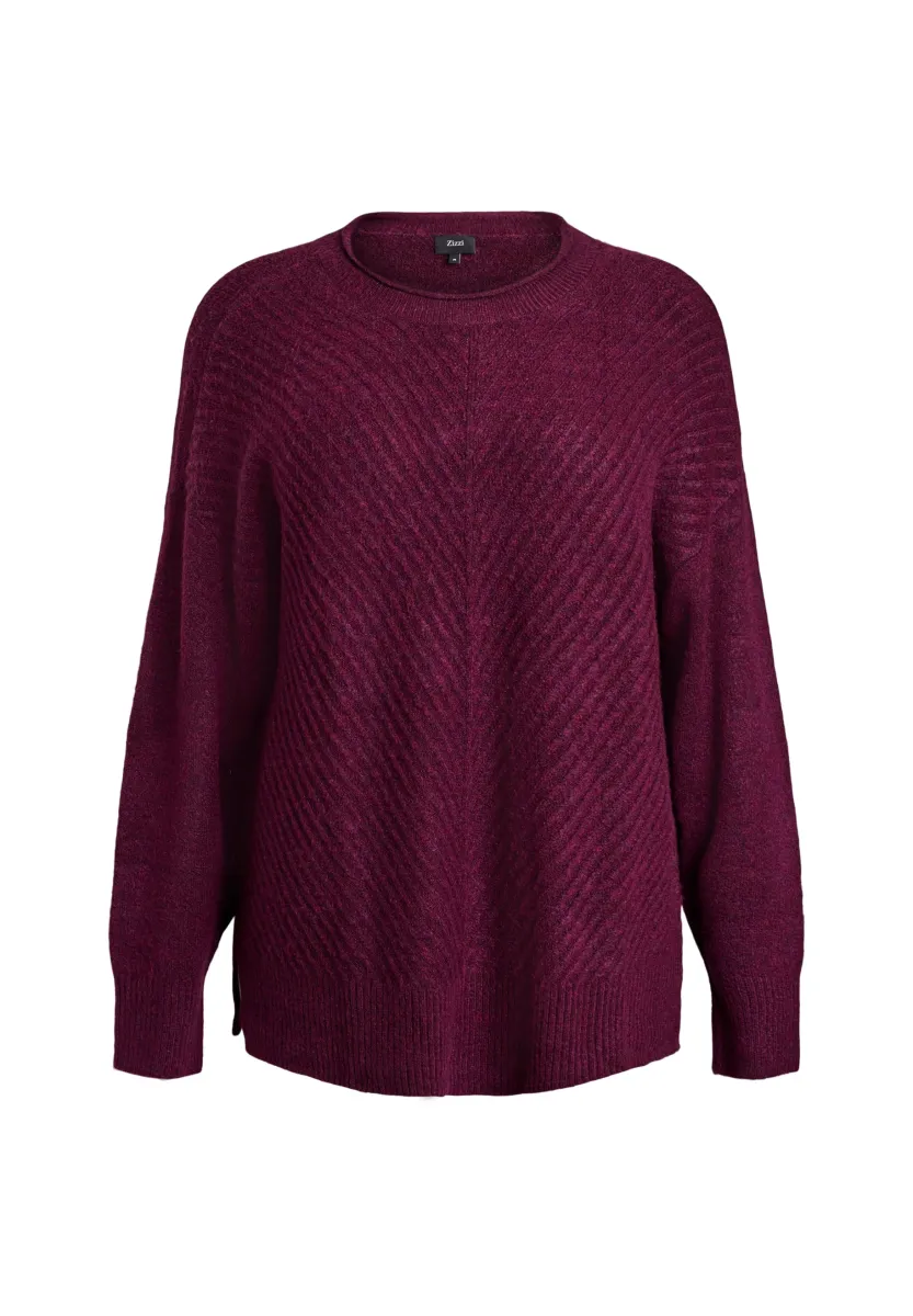 Strickpullover - potent purple mel.