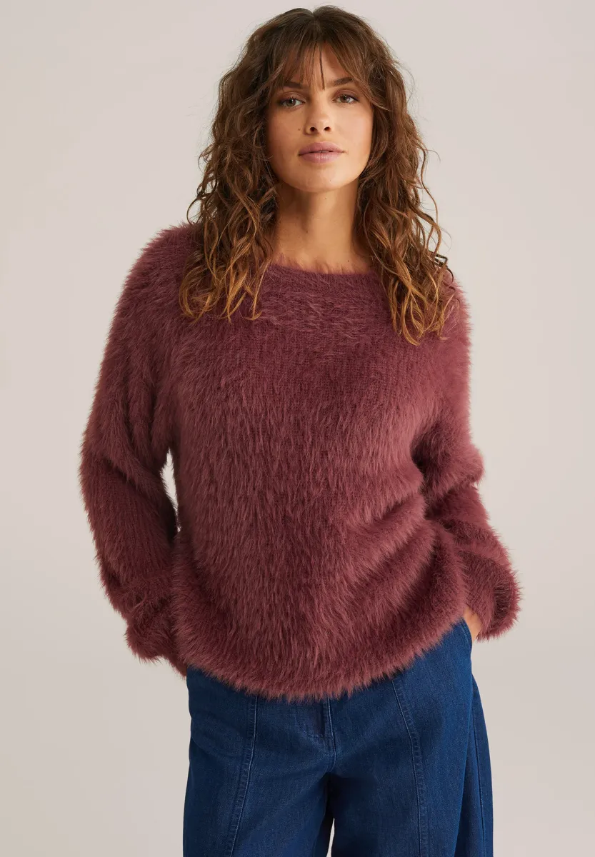 Strickpullover - red